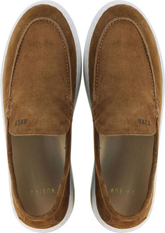 Nubikk Jiro Mio suède loafers bruin