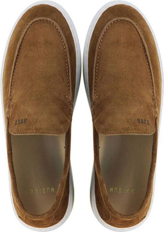 Nubikk Jiro Mio suède loafers bruin