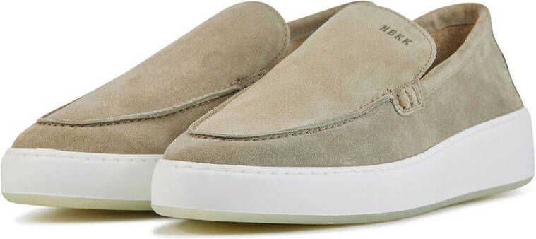 Nubikk Jiro Mio suède loafers taupe