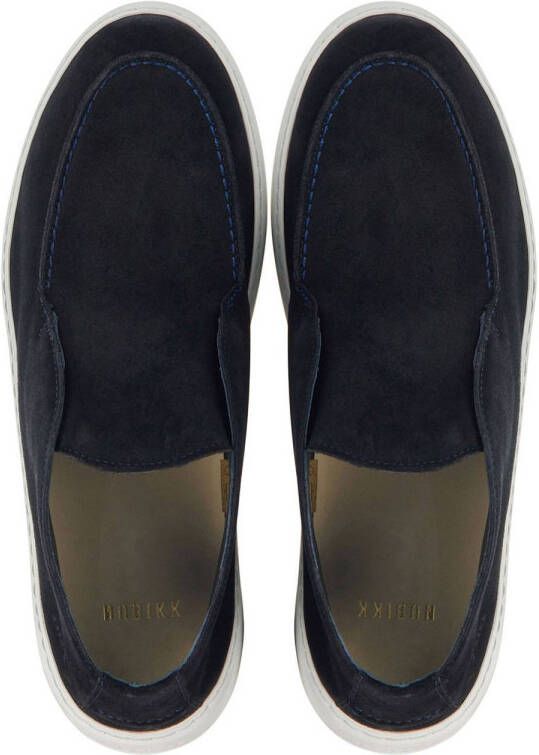 Nubikk Jiro Suo Jiro Suo suède hoge loafers donkerblauw