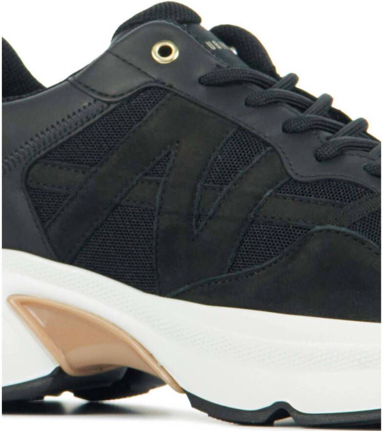 Nubikk Julie Lin leren chunky sneakers zwart
