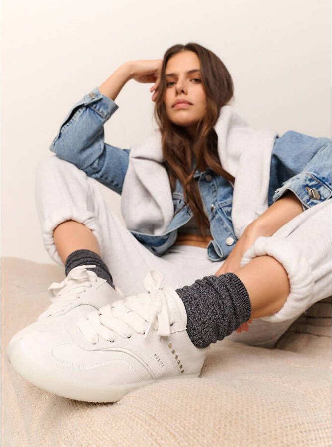 Nubikk leren sneakers wit