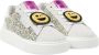 Nubikk leren sneakers wit zilver glitters Meisjes Leer Effen 28 - Thumbnail 5