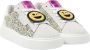 Nubikk leren sneakers wit zilver glitters Meisjes Leer Effen 35 - Thumbnail 3