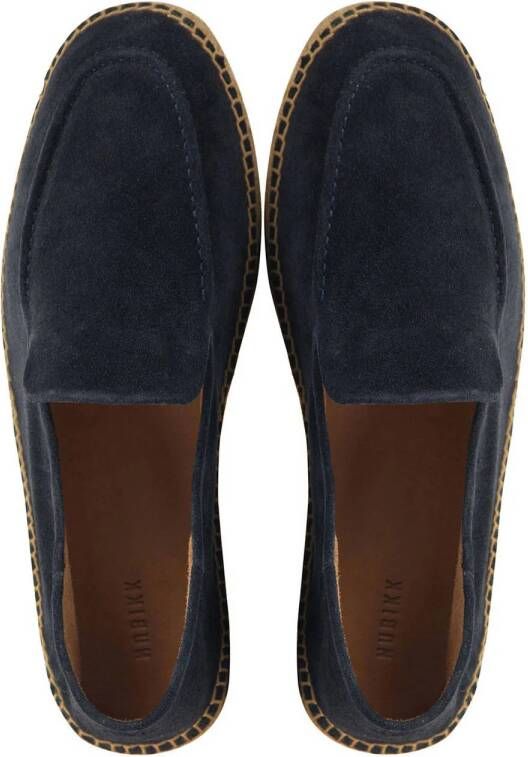 Nubikk Mr. Sanchez suède espadrilles donkerblauw