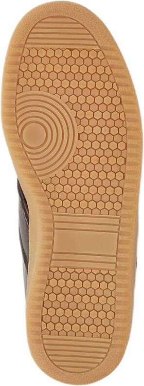Nubikk Ray Owen Studs leren sneakers bruin