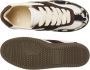 Nubikk Ray Owen Studs leren sneakers met ponyhair en koeienprint bruin wit - Thumbnail 3