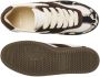 Nubikk Ray Owen Studs leren sneakers met ponyhair en koeienprint bruin wit - Thumbnail 4