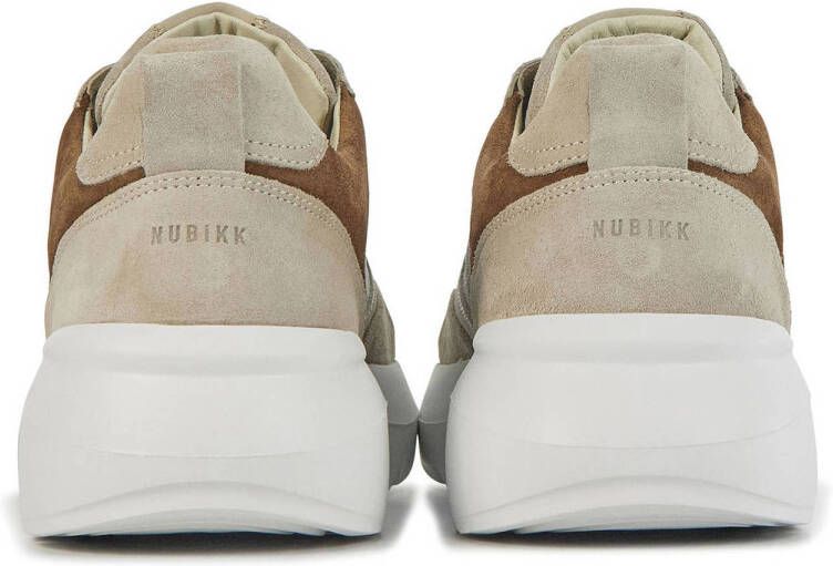 Nubikk Roque Road Wave suède sneakers beige multi