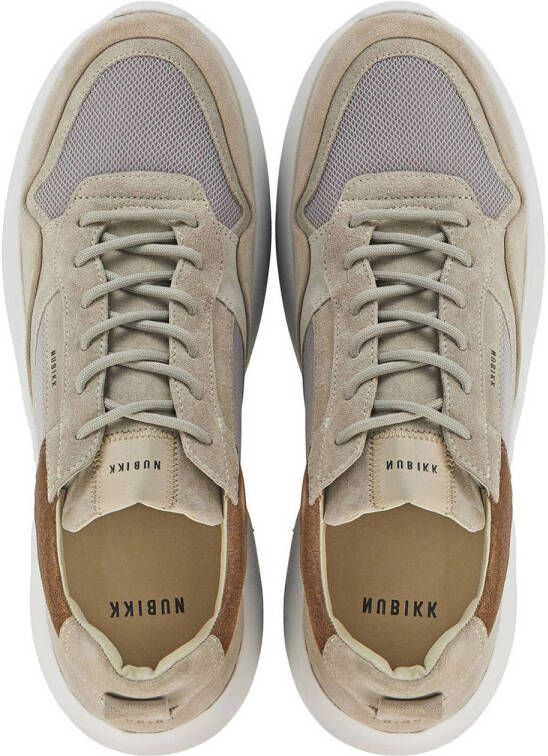 Nubikk Roque Road Wave suède sneakers beige multi