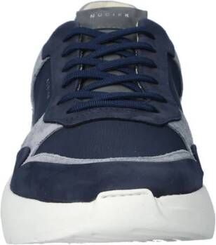 Nubikk Roque Road Wave suède sneakers donkerblauw