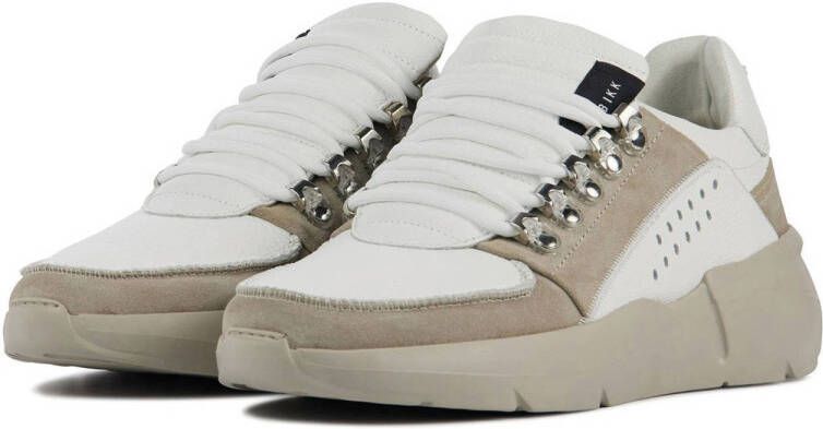 Nubikk Roque Roman M leren sneakers wit beige