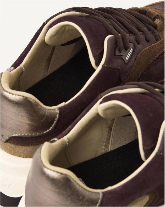 Nubikk Ross Noa chunky suède sneakers bruin beige