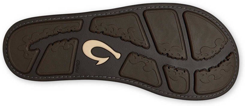Olukai Nui nubuck teenslippers donkerbruin