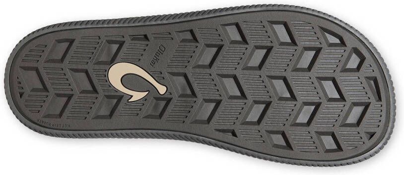 Olukai Ulele slippers grijs zwart