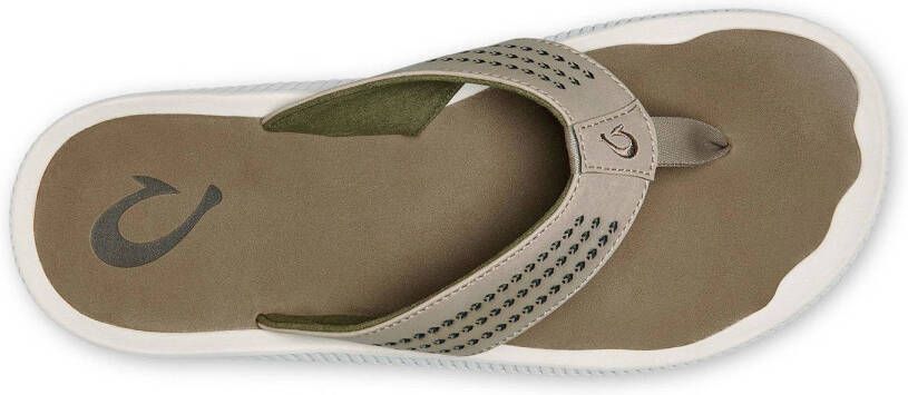 Olukai Ulele slippers taupe ecru