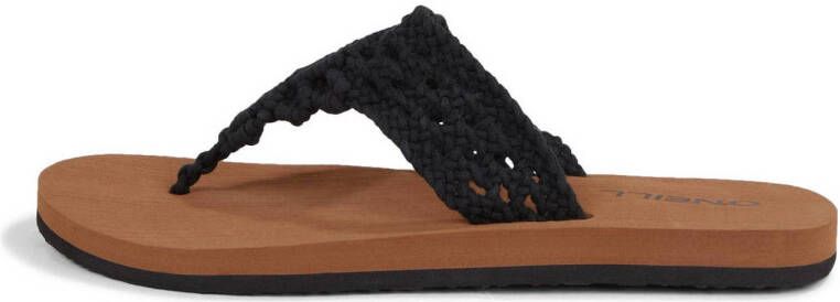 O'Neill Ditsy crochet teenslippers zwart