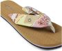 O'Neill Ditsy Sun teenslippers met allover print geel roze - Thumbnail 4