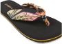 O'Neill Ditsy teenslippers met bloemenprint zwart oranje - Thumbnail 3