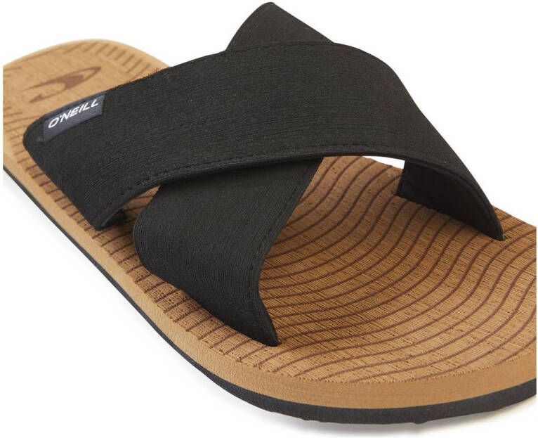 O'Neill Koosh Cross Over slippers zwart bruin