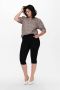 ONLY CARMAKOMA high waist skinny fit capri CARAUGUSTA zwart - Thumbnail 3