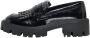 ONLY chunky lak loafers met studs zwart - Thumbnail 2