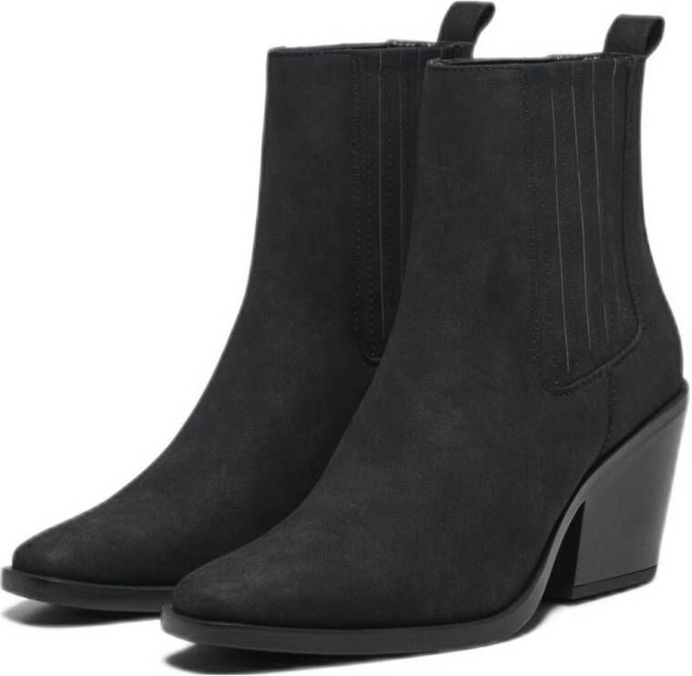 ONLY Onlbrooke-2 Pu Nubuck Boot cowboylaarzen zwart