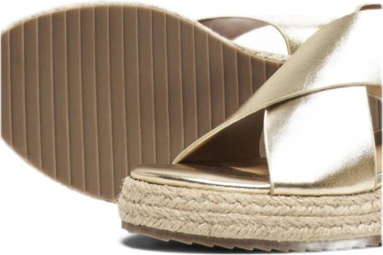 ONLY espadrilles goud metallic