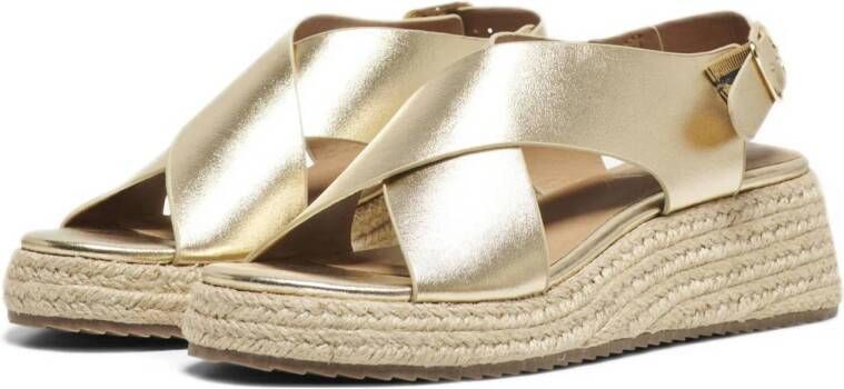 ONLY espadrilles goud metallic