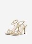 Only Gouden sandaal met hakfolie Yellow Dames - Thumbnail 4