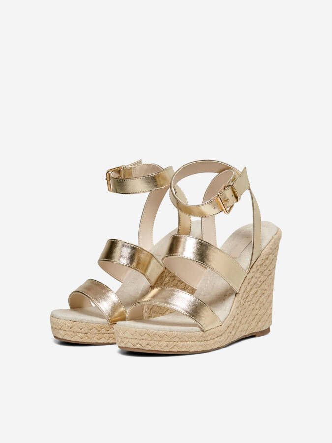 ONLY ONLAMELIA-16 espadrilles goud