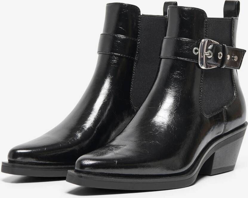 ONLY ONLAmie lak cowboylaarzen zwart