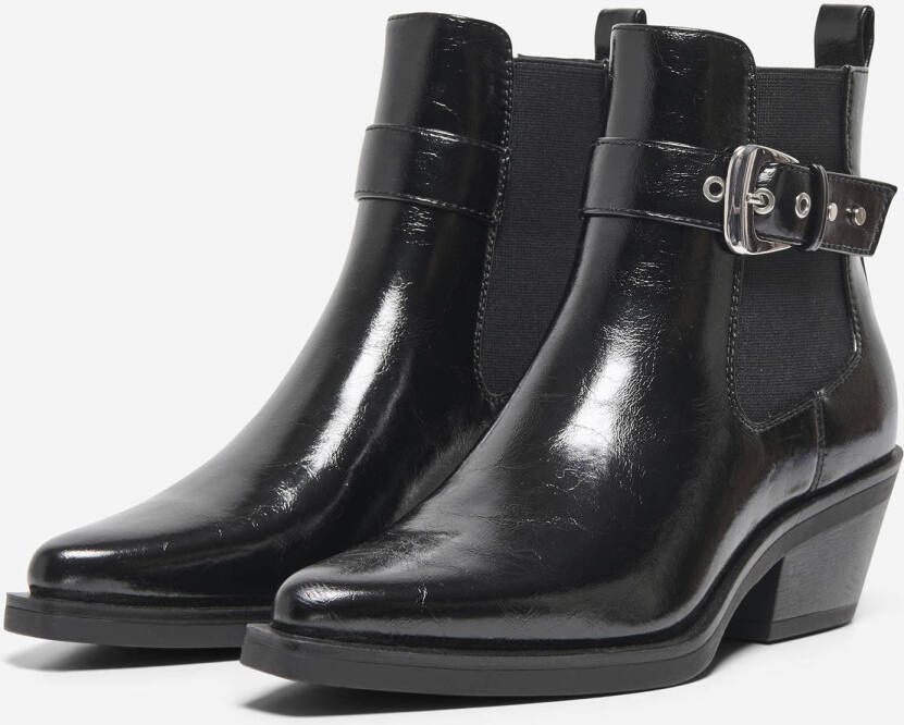ONLY ONLAmie lak cowboylaarzen zwart