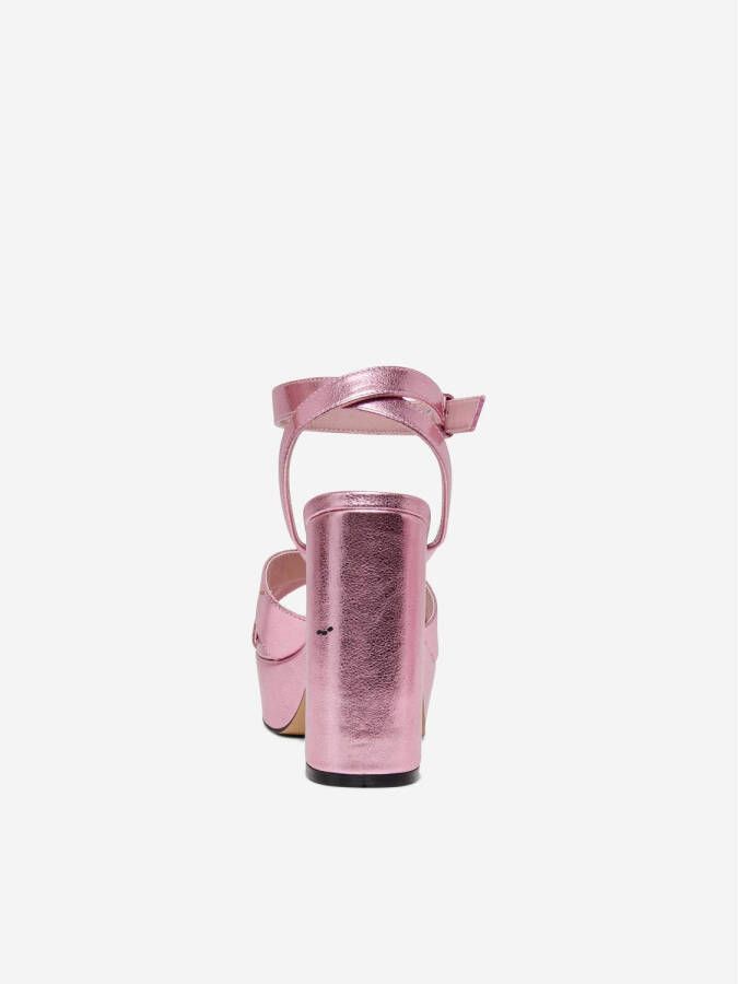 ONLY ONLAUTUM sandalettes roze metalic