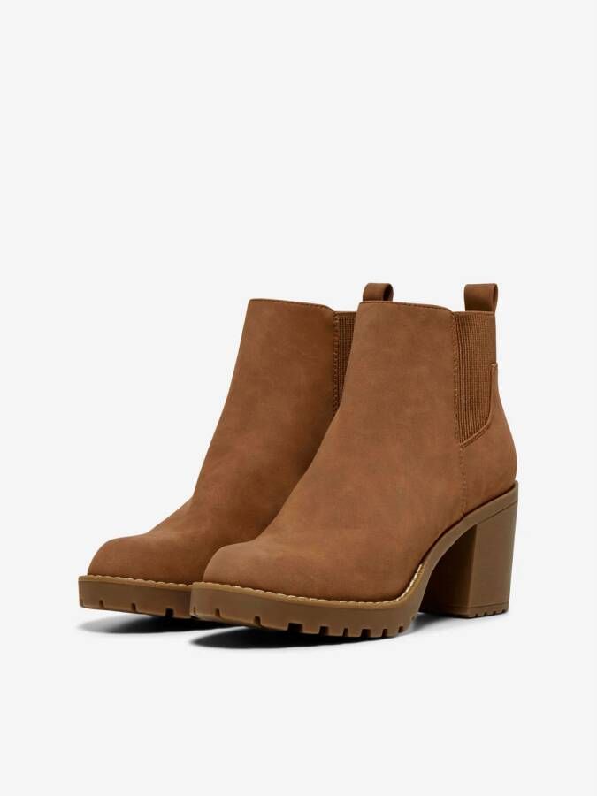 ONLY Onlbarbara Heeled Bootie Noos chelsea boots cognac