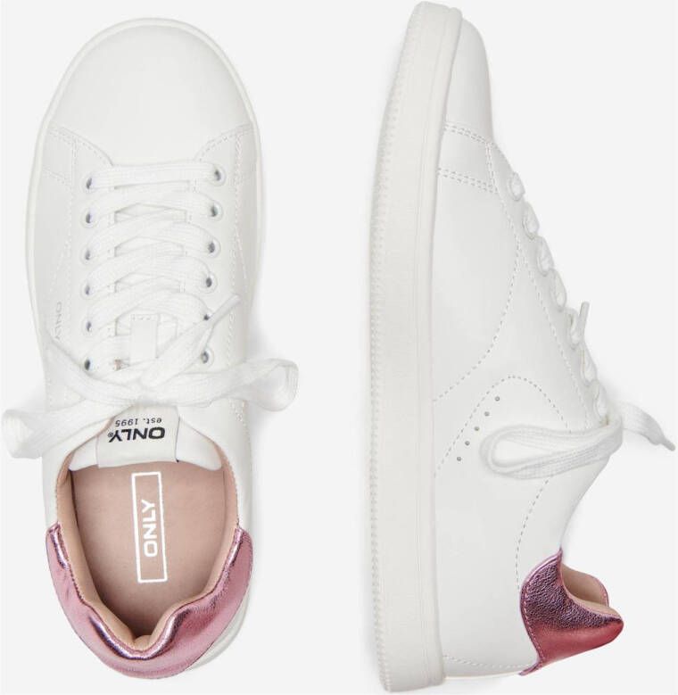 ONLY ONLSHILO-44 sneakers wit roze