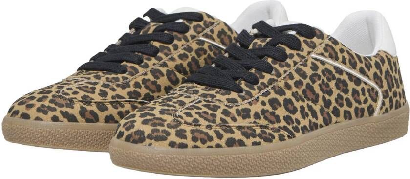 ONLY sneakers met panterprint bruin