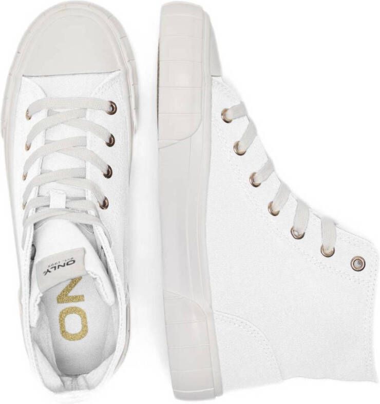ONLY Onlliv-11 Canvas High Top Sneaker sneakers wit