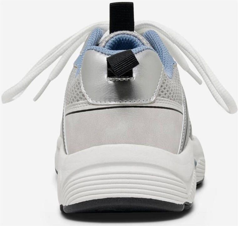 ONLY ONLSOKO-1 sneakers wit grijs blauw