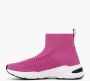 Oxmox Roze hoge sock sneaker - Thumbnail 2