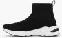 Oxmox Zwarte hoge sock sneaker - Thumbnail 2
