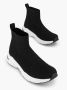 Oxmox Zwarte hoge sock sneaker - Thumbnail 3