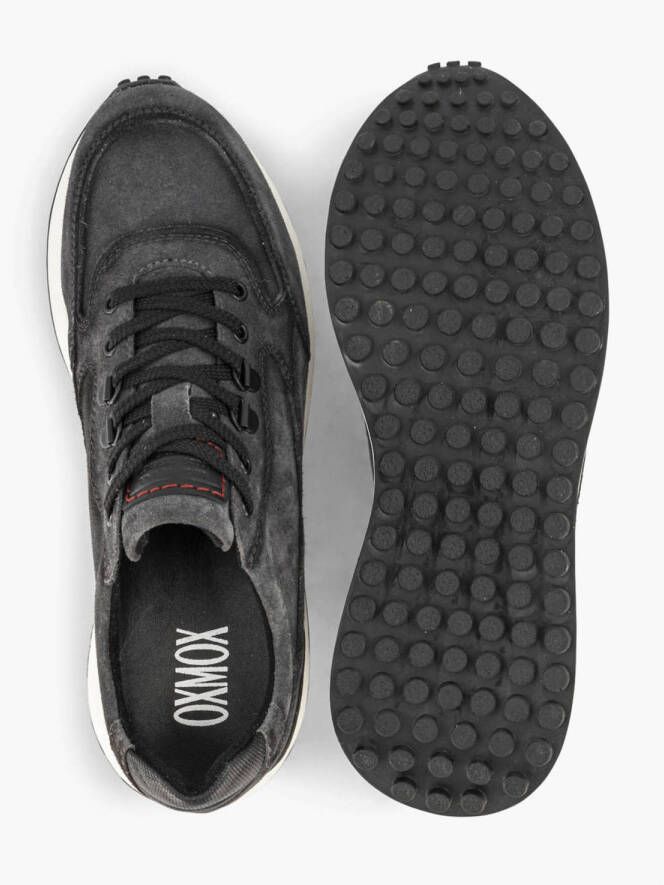 Oxmox suède sneakers grijs