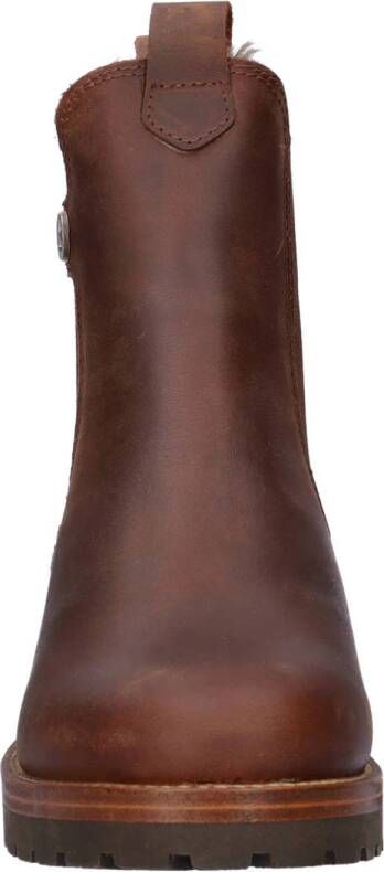 Panama Jack Francesca gevoerde leren chelsea boots cognac