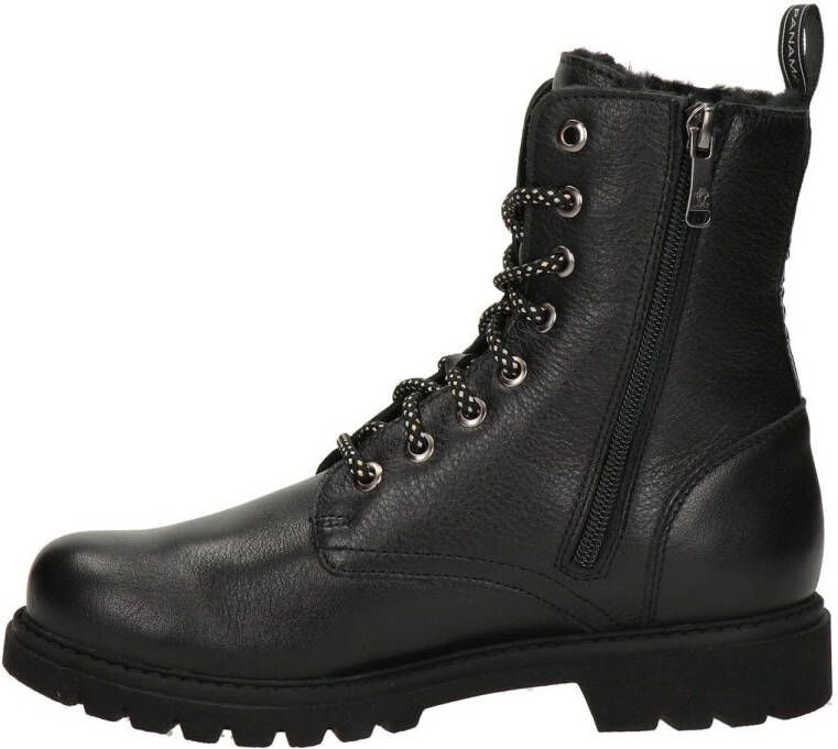 Panama Jack Frisia leren veterboots zwart