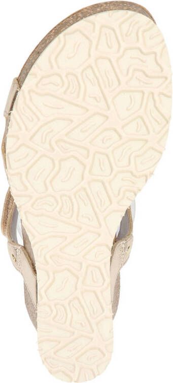 Panama Jack Julia leren sandalen goud