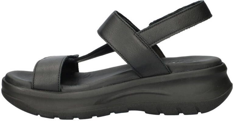 Panama Jack Noor leren sandalen zwart