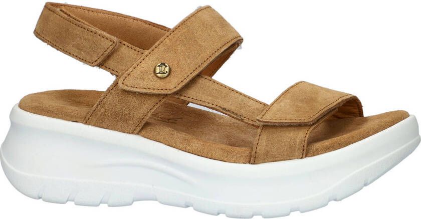 Panama Jack Noor suède sandalen cognac