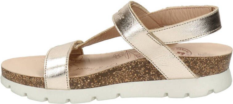 Panama Jack Sally Basic leren sandalen goud