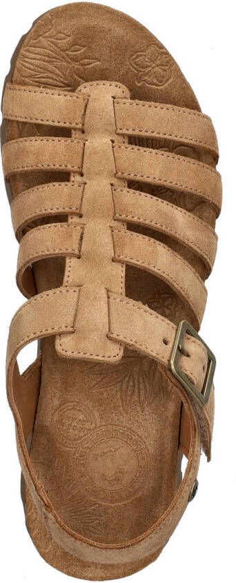 Panama Jack suède sandalen cognac